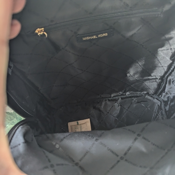 NWT Michael Kors Morgan Medium Nylon Backpack In Black - Picture 4 of 4